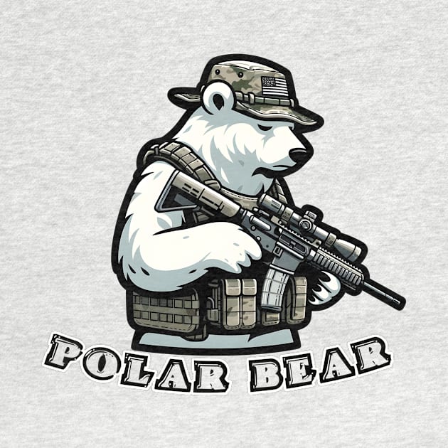 Tactical Polar Bear by Rawlifegraphic